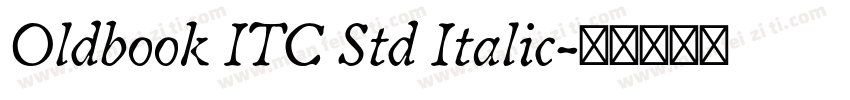 Oldbook ITC Std Italic字体转换